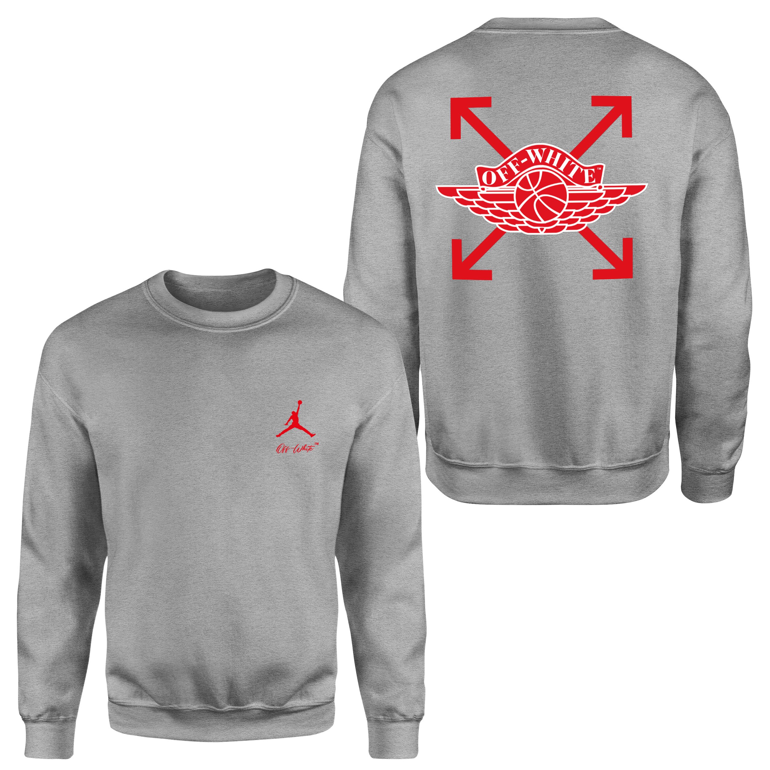Air Jordan OFF Sweatshirt XXL - Gri
