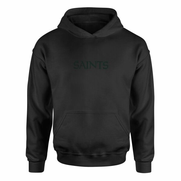 NO SAINTS Iconic | Black Hoodie S - Siyah