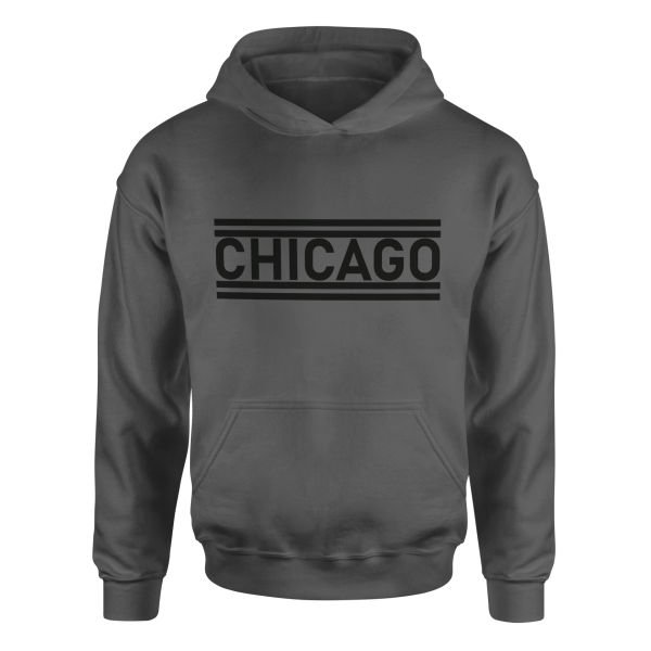 Chicago Lines Hoodie XL - Füme