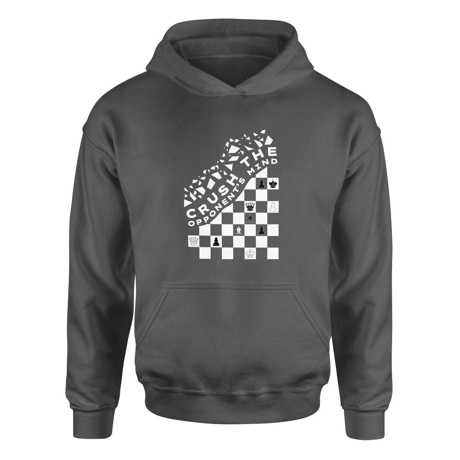 Crush the Opponents Mind Hoodie L - Füme