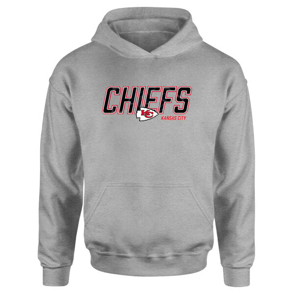 KC Chiefs Hoodie L - Gri
