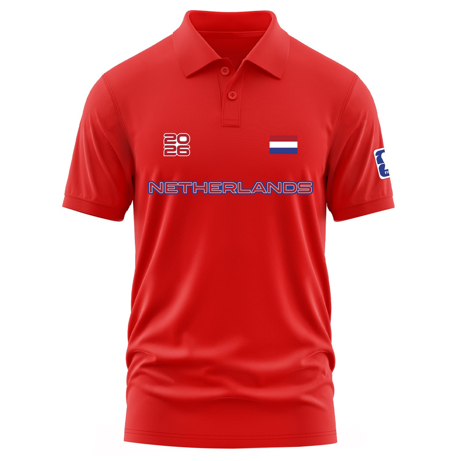 Hollanda 2026 Polo Tişört S - Kırmızı