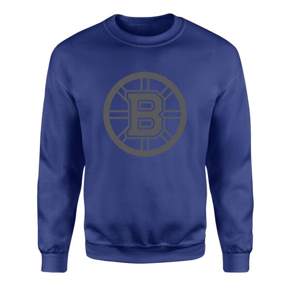 Boston Bruins Muted Black Sweatshirt M - İndigo Mavisi