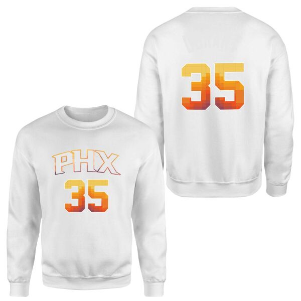 Kevin Durant 35 Phoenix Forma Sweatshirt XL - Beyaz