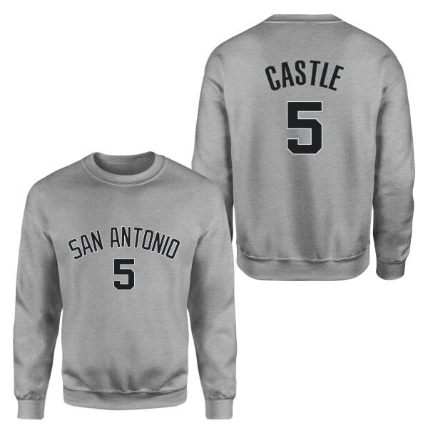 Stephon Castle San Antonio 5 Forma Sweatshirt S - Gri