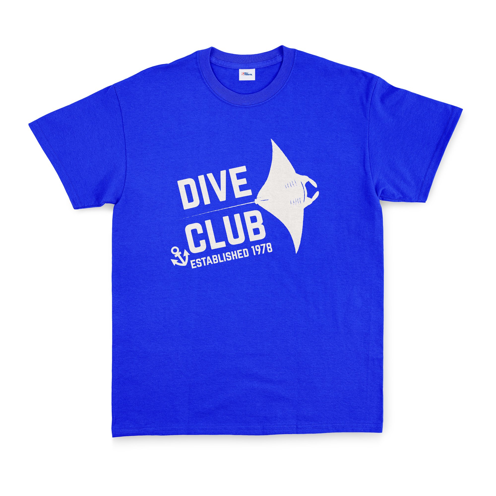 Dive Club Tişört S - Mavi