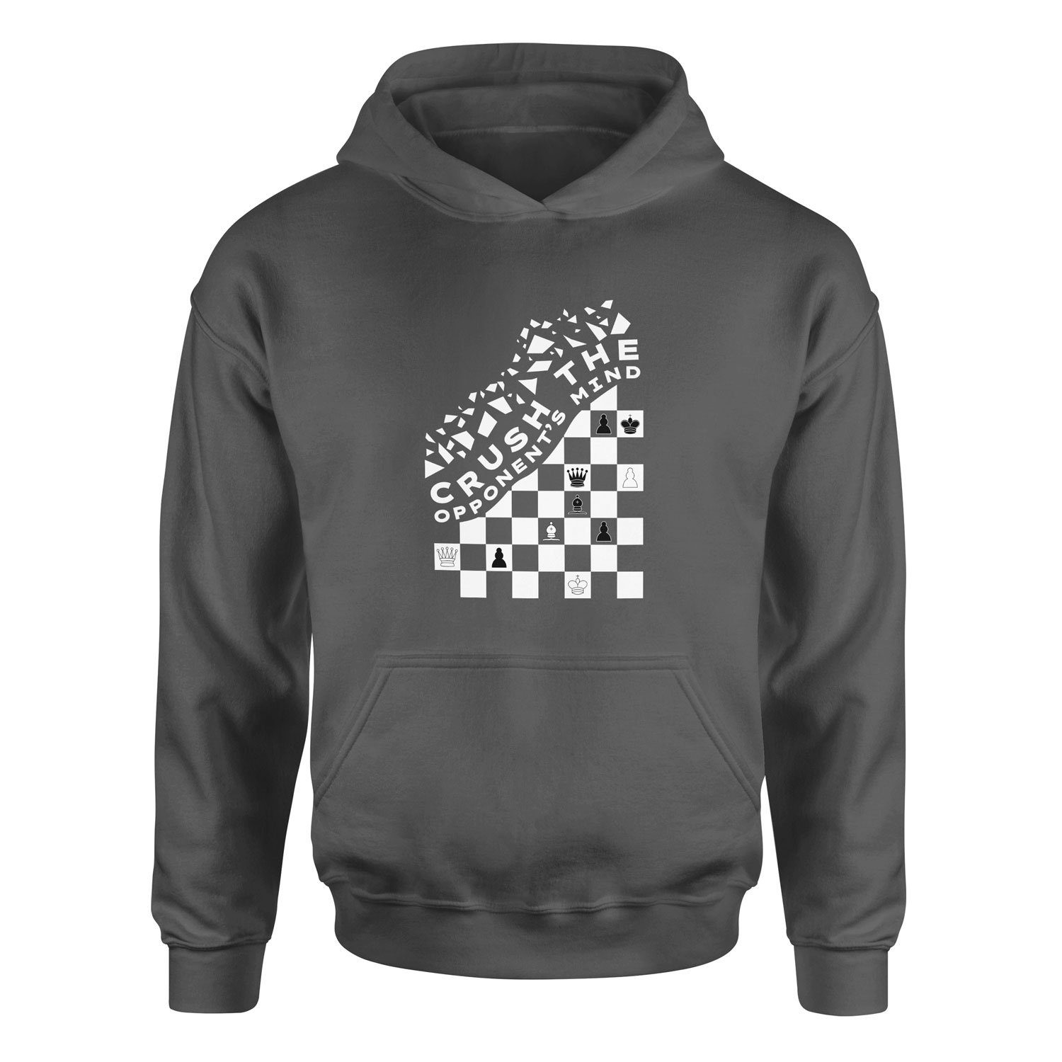 Crush the Opponents Mind Hoodie XL - Füme