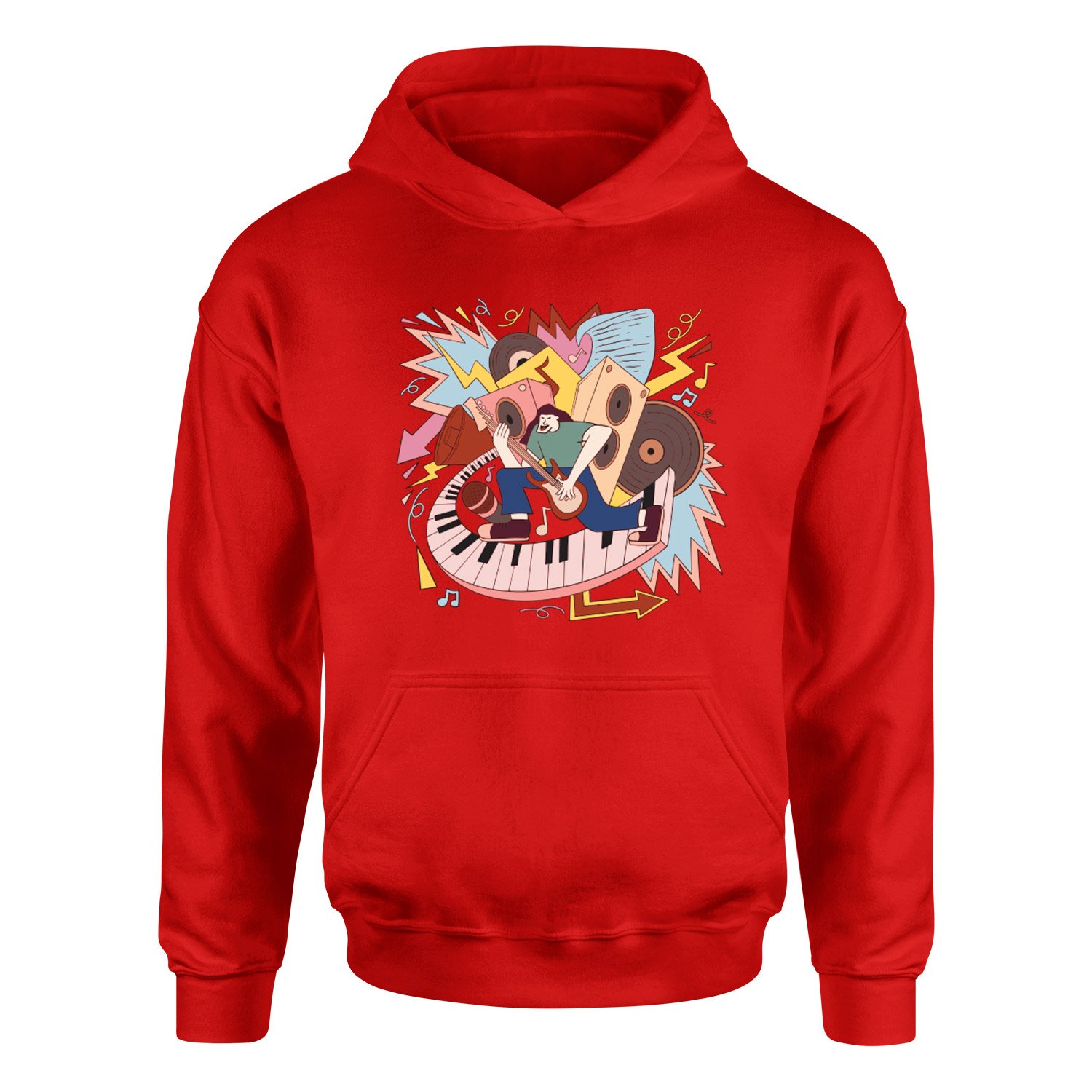 World of Music Hoodie XXL - Kırmızı