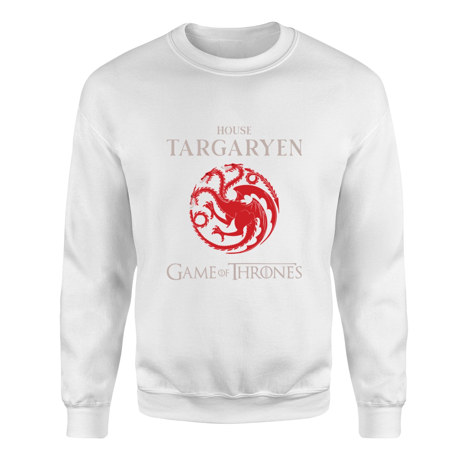 House Targaryen Sweatshirt M - Beyaz