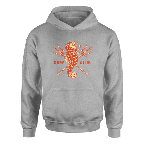 Sea Horse Surf Club Hoodie XL - Gri