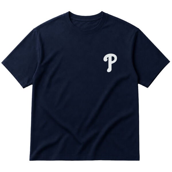 Philadelphia Phillies Oversize Tişört M - İndigo Mavisi