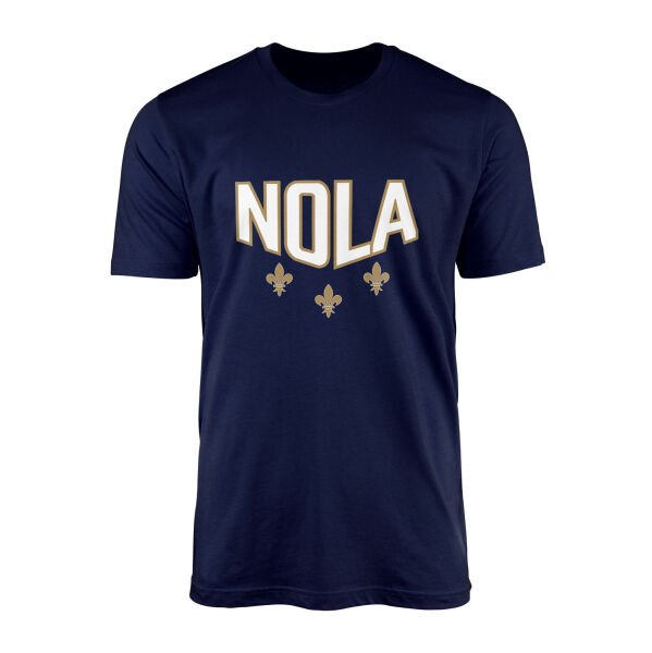 Fleur-de-lis New Orleans Tişört M - İndigo Mavisi