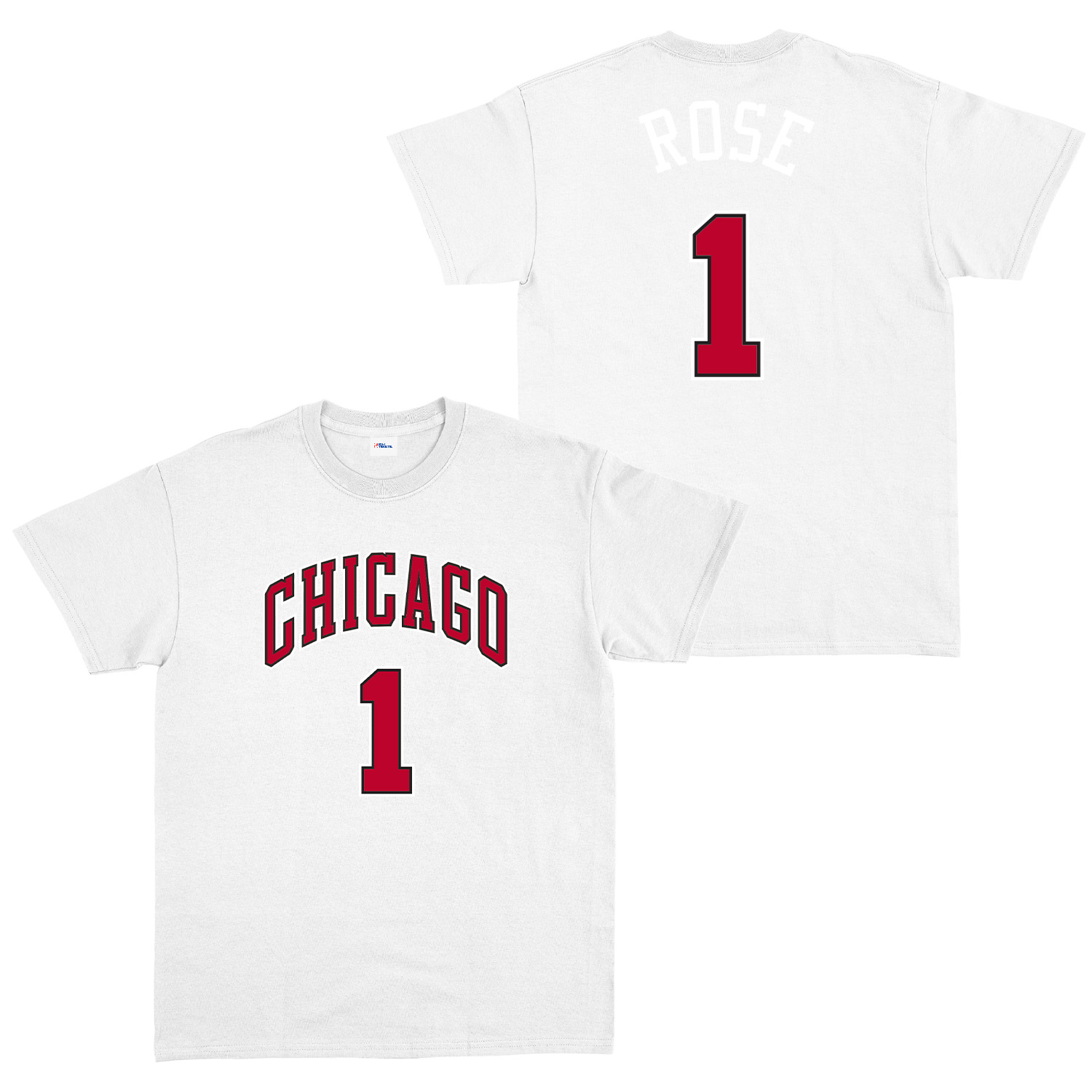 Derrick Rose Chicago THRBCK 1 Forma Tişört L - Beyaz