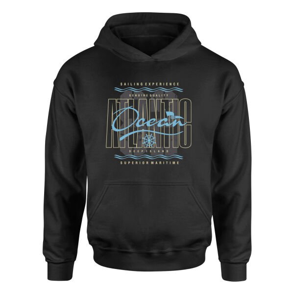 Atlantic Ocean Hoodie L - Siyah