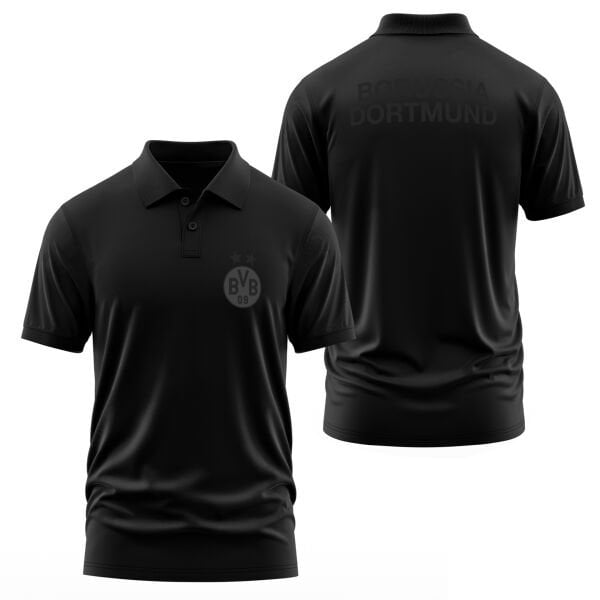 Borussia Dortmund Muted Black Edition Polo Tişört