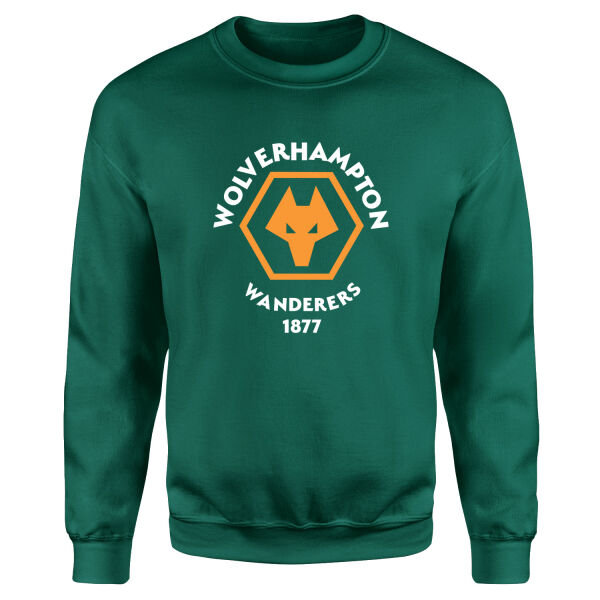 Wolverhampton Wanderers Shield Sweatshirt M - Nefti Yeşili