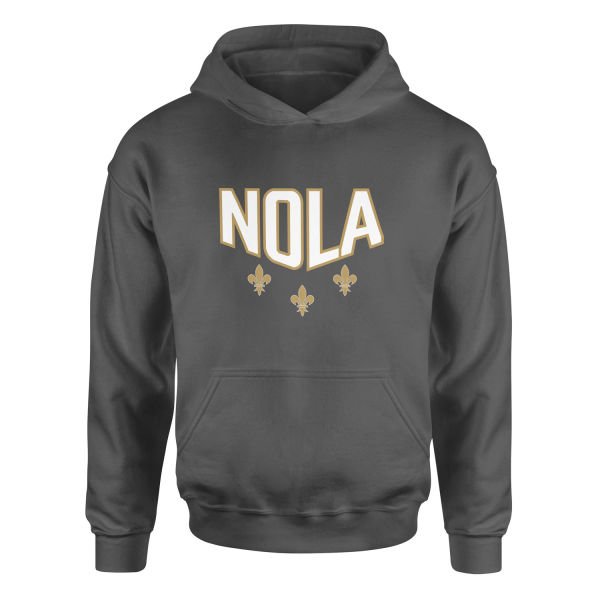 Fleur-de-lis New Orleans Hoodie XXL - Füme