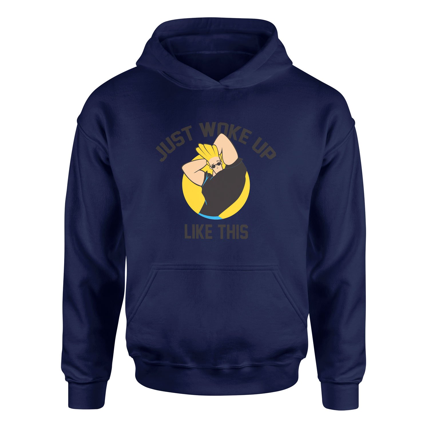 Just Woke Up Like This | Johnny Bravo Hoodie L - Lacivert