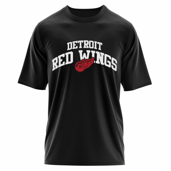 Detroit Red Wings Arch Oversize Tişört S - Siyah