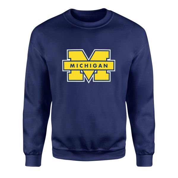 Michigan Wolverines Sweatshirt S - İndigo Mavisi
