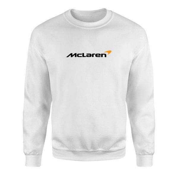 McLaren Racing Iconic Sweatshirt S - Beyaz
