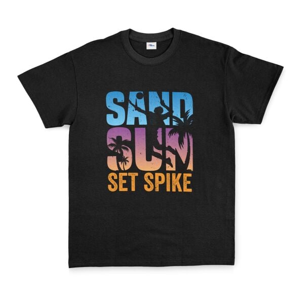 Sand Sun Set Spike Tişört XL - Siyah | OUTLET