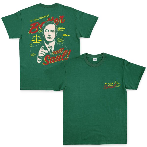Call Saul Goodman | Better Call Saul Tişört XL - Nefti Yeşili