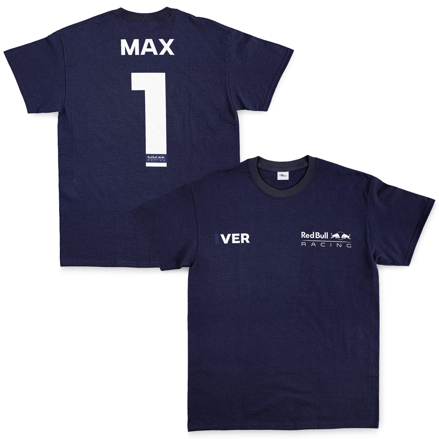 Max Verstappen Red Bull Racing White #1 Tişört XL - İndigo Mavisi