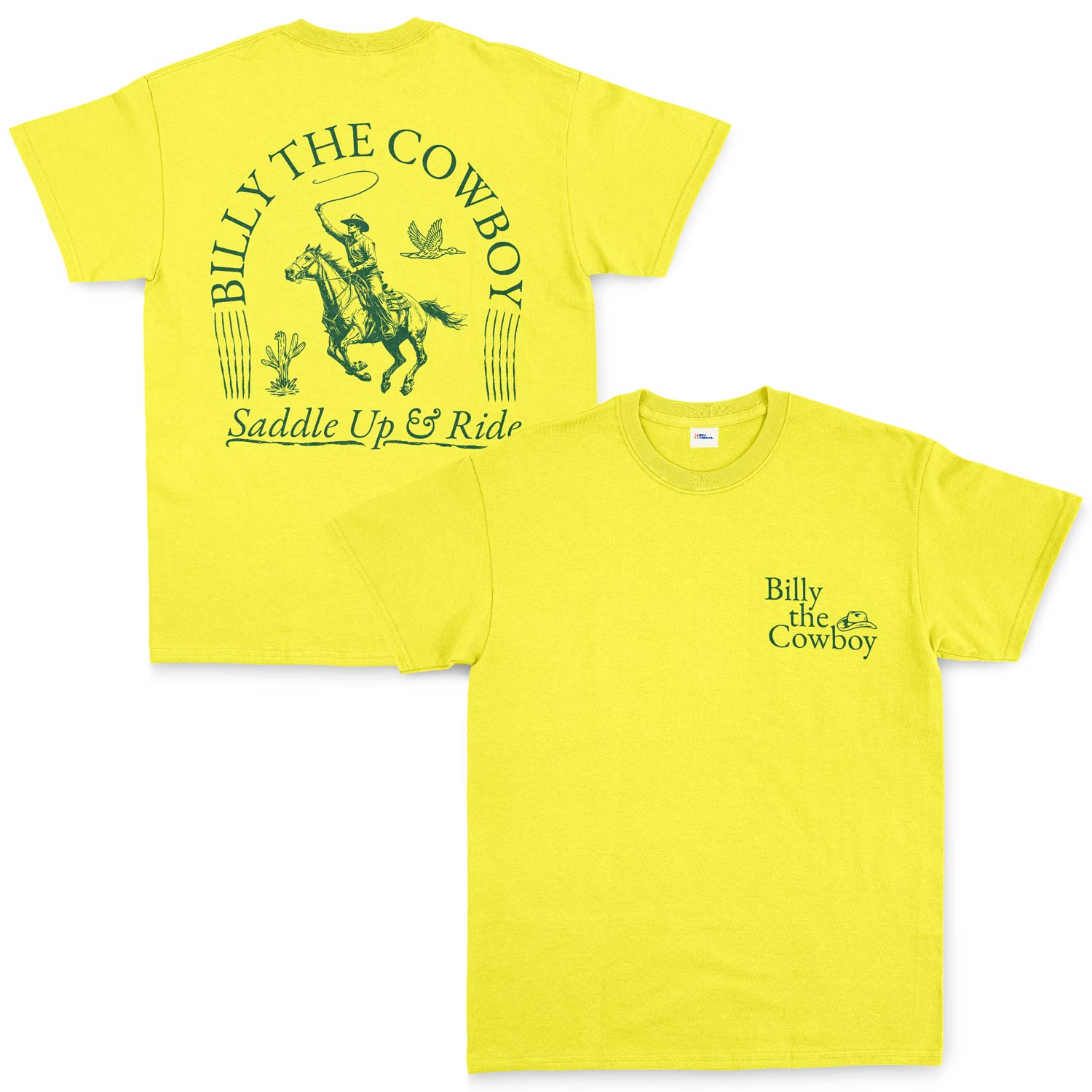 Billy the Cowboy Tişört S - Sarı