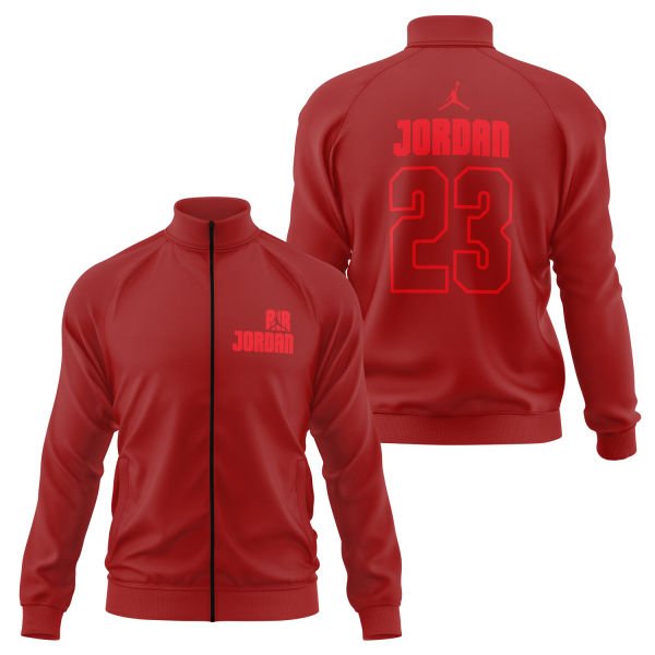 Air Jordan Block 23 Fermuarlı Sweatshirt L - Kırmızı