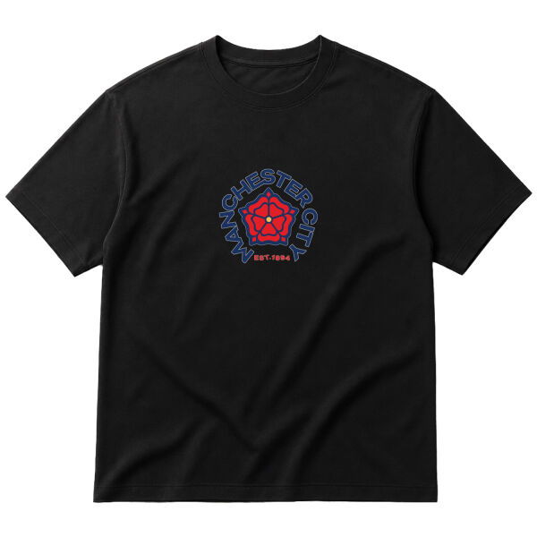 MAN City 1894 Oversize Tişört M - Siyah