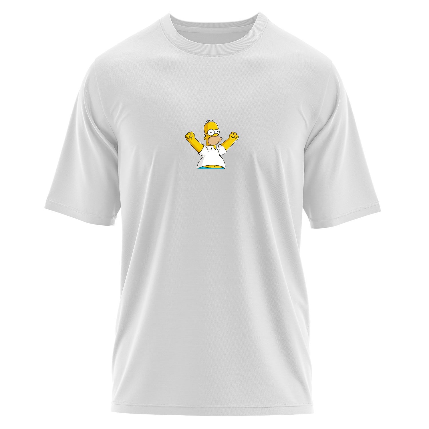 Homer Simpson, Proud Simpson | The Simpsons Oversize Tişört XL - Beyaz