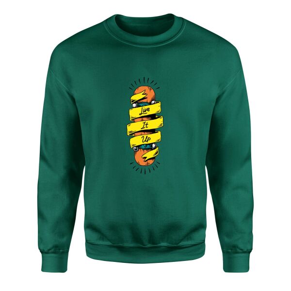 Live It Up Skates V1 Sweatshirt L - Nefti Yeşili
