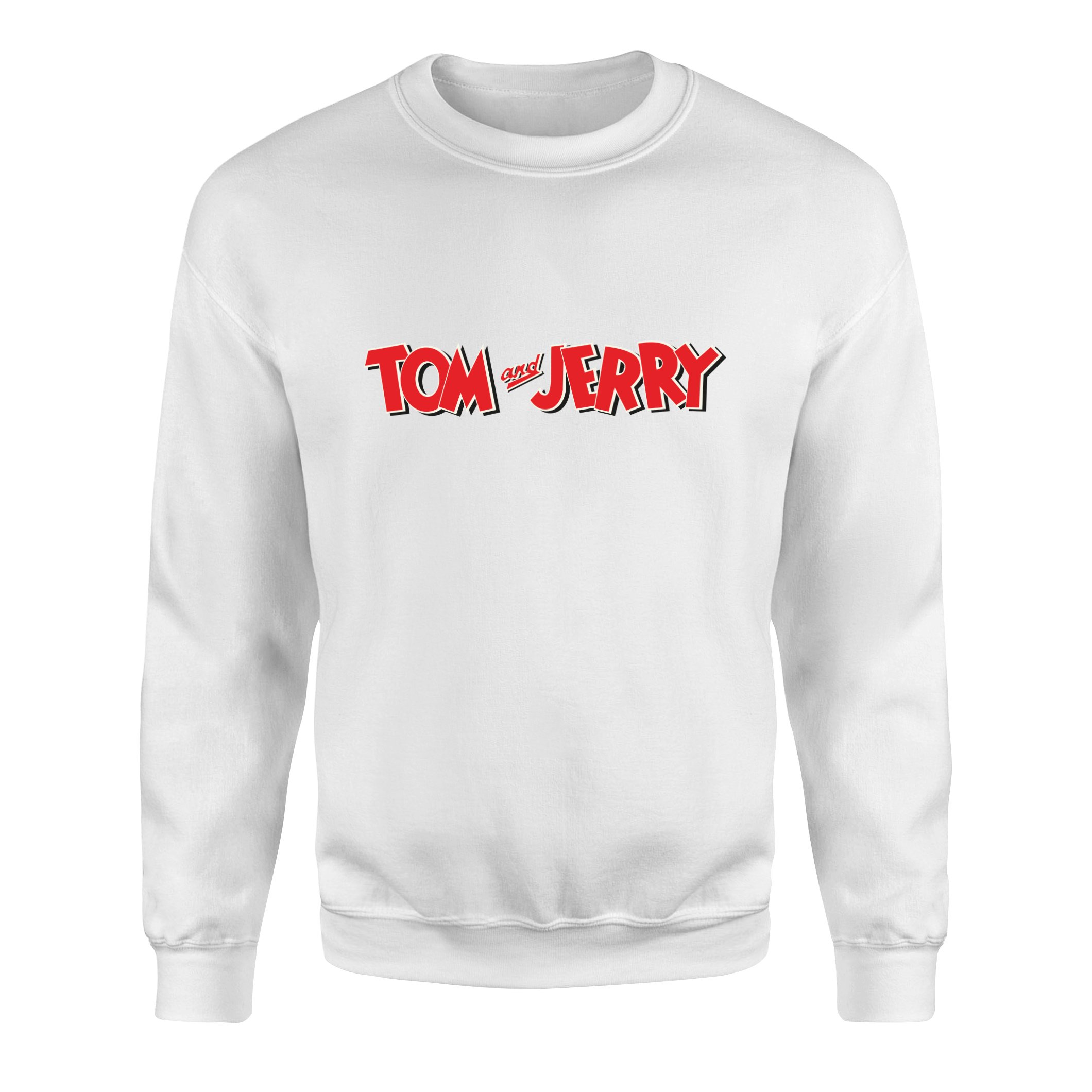 Tom and Jerry Sweatshirt S - Beyaz