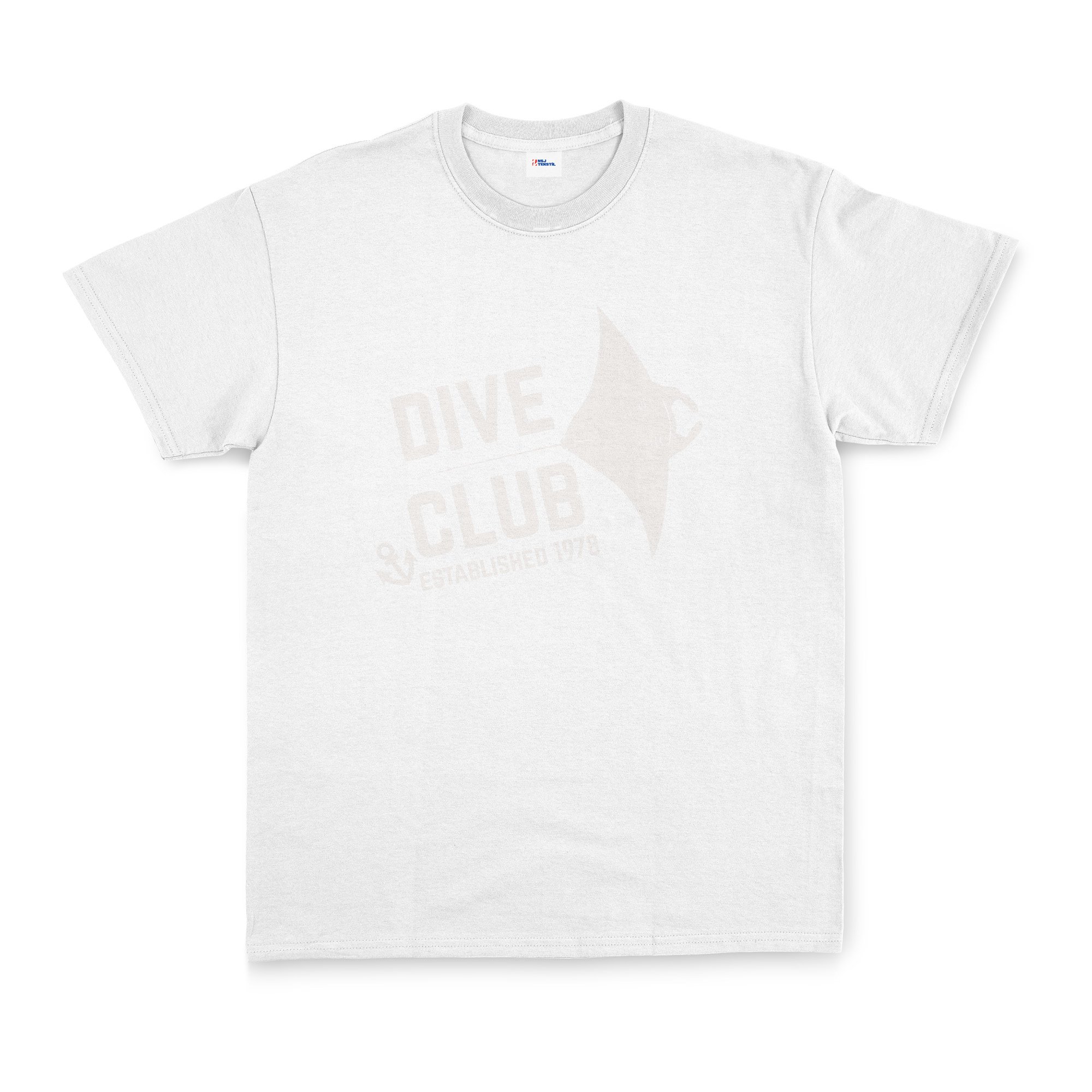 Dive Club Tişört XXL - Beyaz