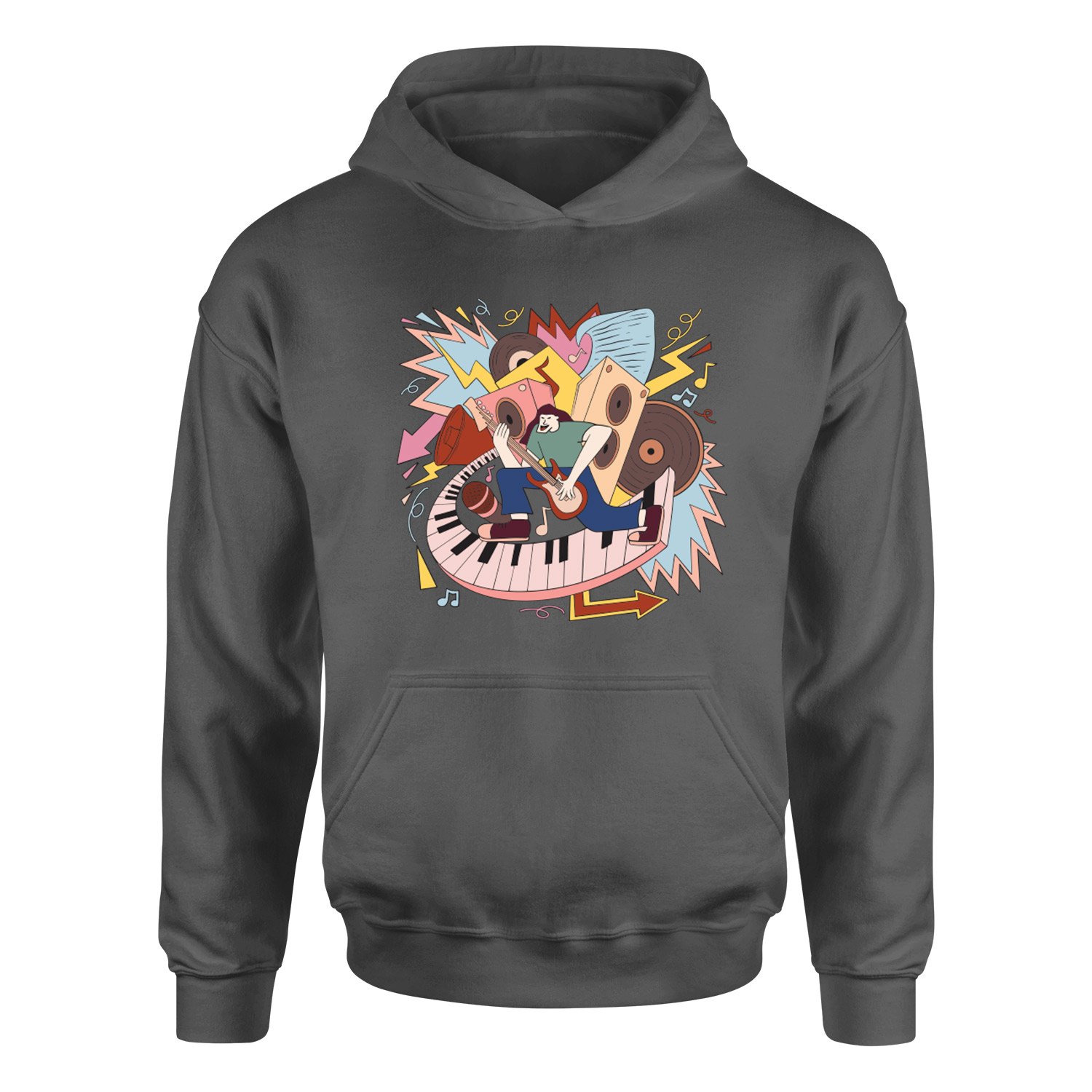 World of Music Hoodie M - Füme