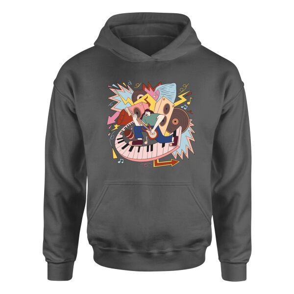World of Music Hoodie M - Füme
