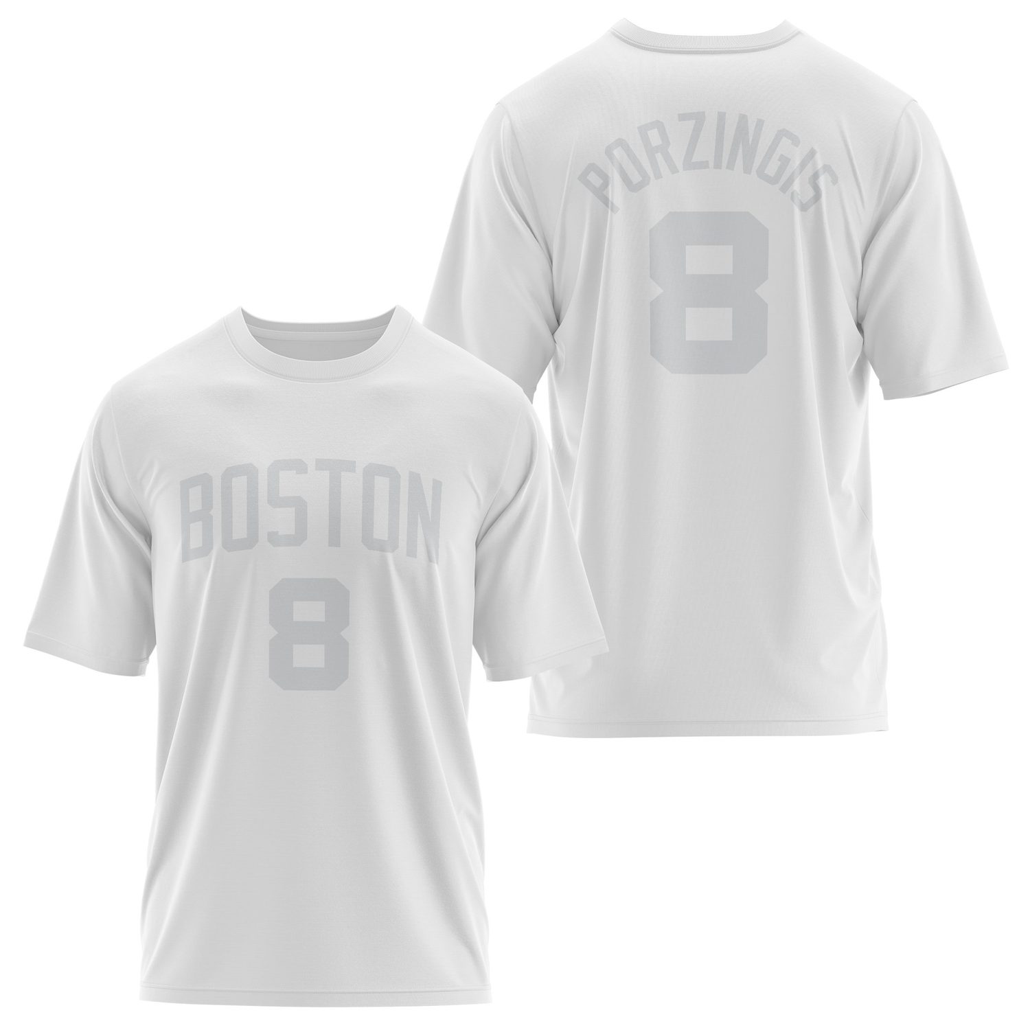 Kristaps Porzingis 24/25 Forma Oversize Tişört S - Beyaz