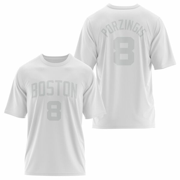 Kristaps Porzingis 24/25 Forma Oversize Tişört S - Beyaz