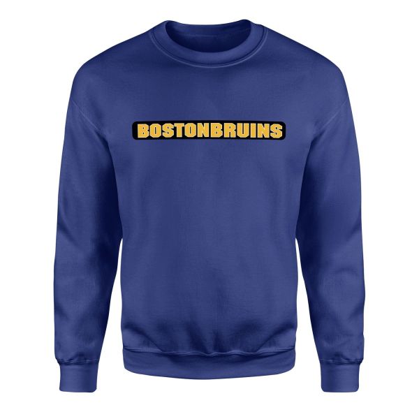 Boston Bruins Block Sweatshirt L - İndigo Mavisi