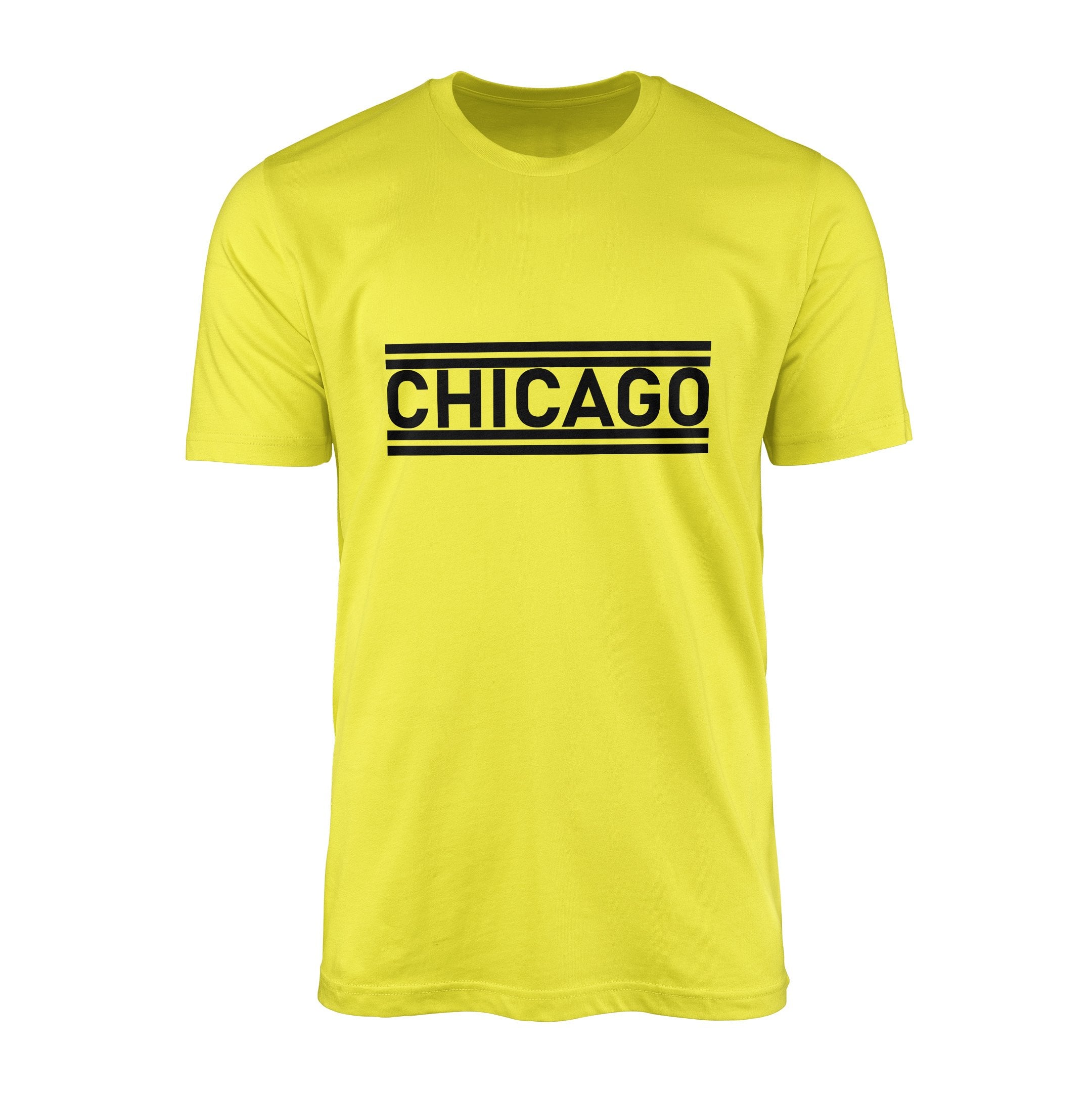 Chicago Lines Tişört XXL - Sarı