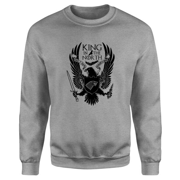King in the North Sweatshirt M - Gri