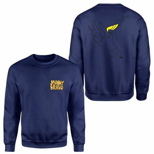 Man I’m Pretty | Johnny Bravo Sweatshirt XL - Lacivert