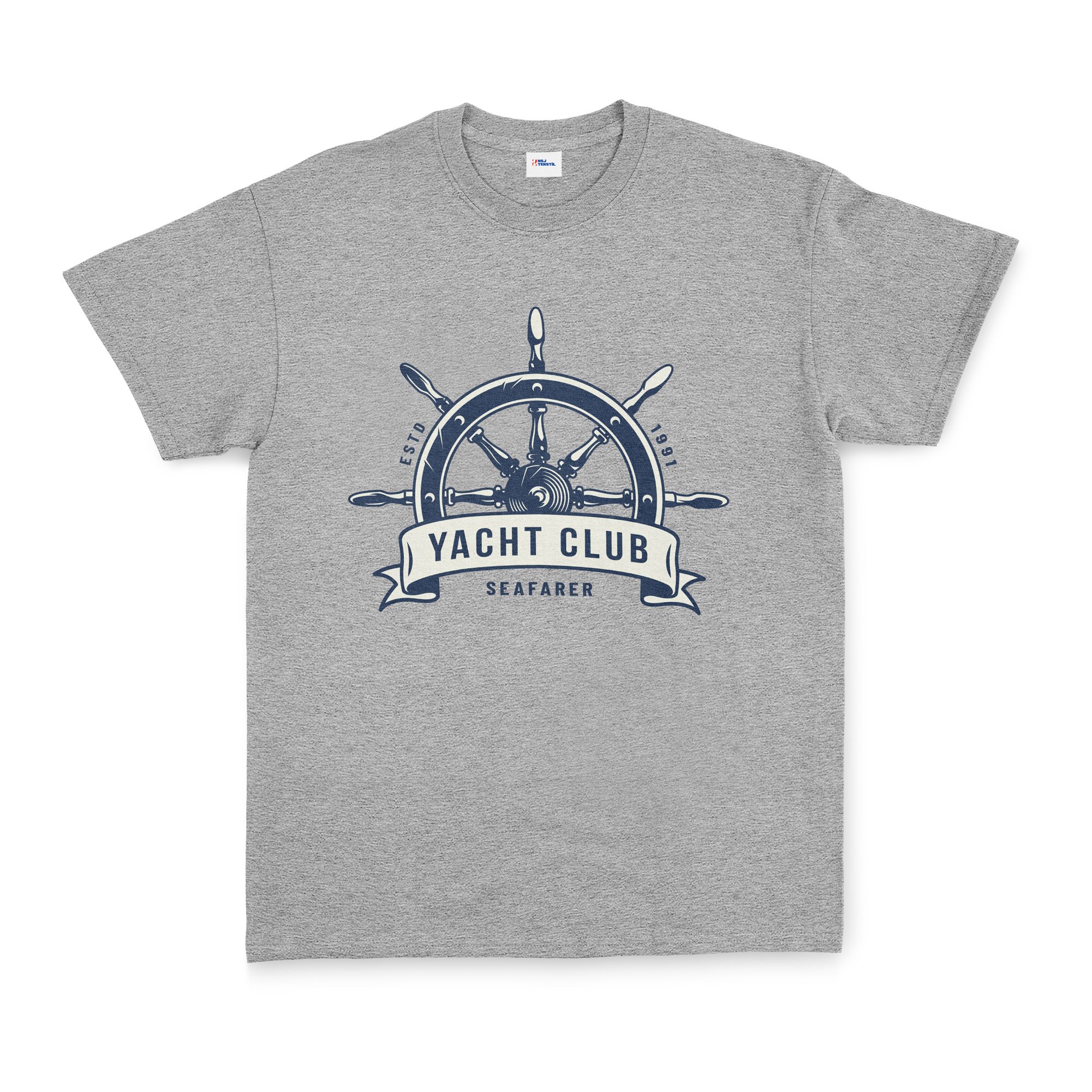 Seafarer Yacht Club Tişört XL - Gri