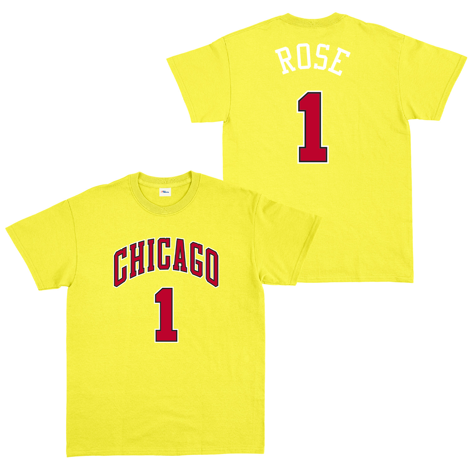 Derrick Rose Chicago THRBCK 1 Forma Tişört L - Sarı