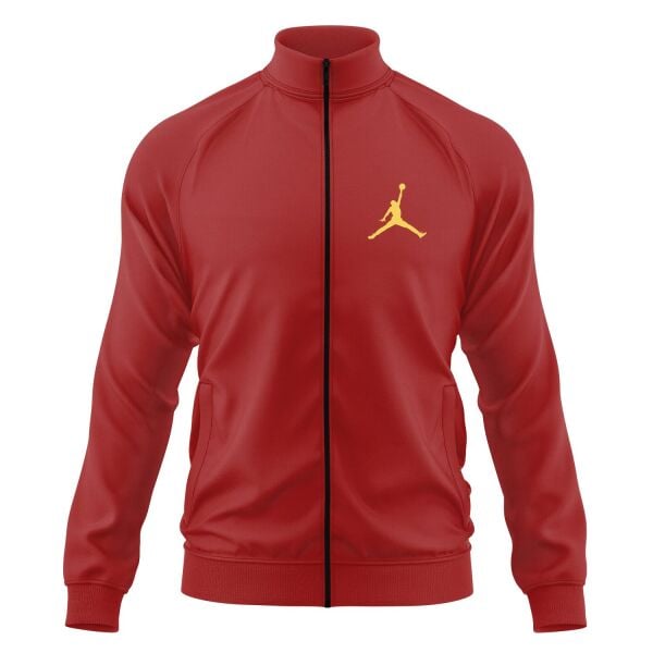 Air Jordan Gold Stroked Fermuarlı Sweatshirt XL - Kırmızı | OUTLET