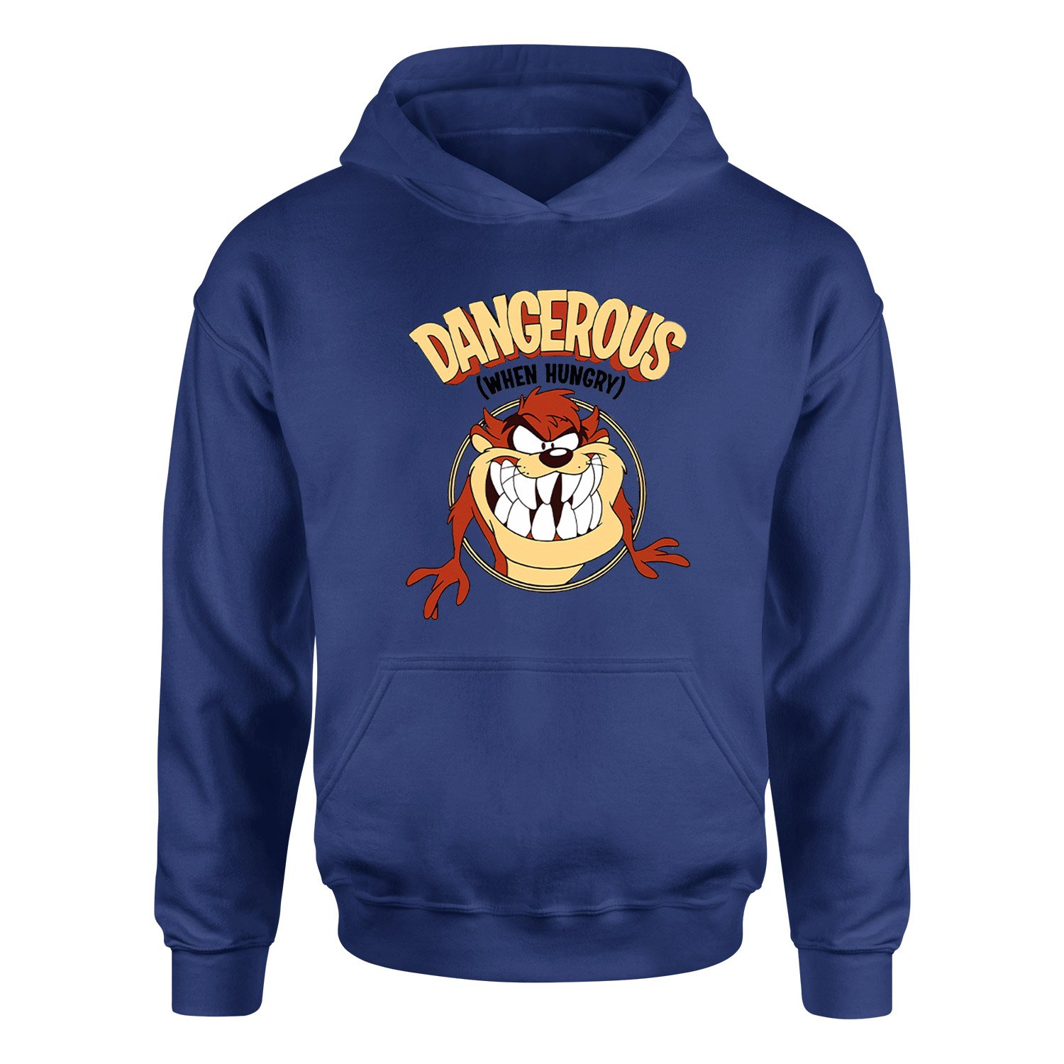 Taz Dangerous When Hungry Hoodie XXL - İndigo Mavisi