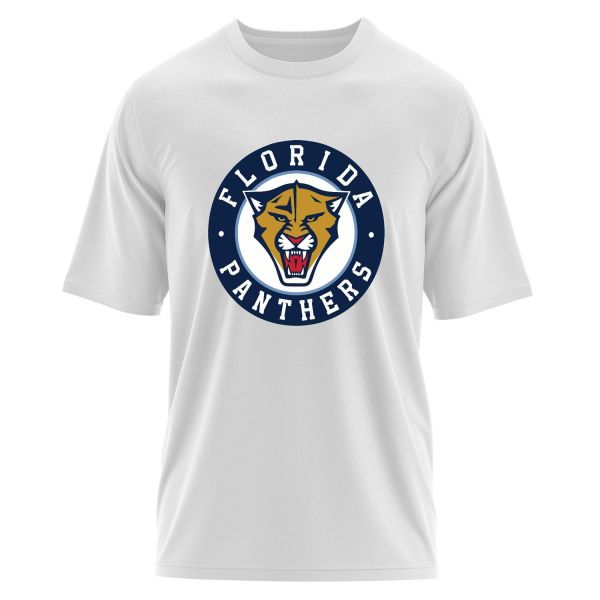 Florida Panthers Badge Oversize Tişört S - Beyaz