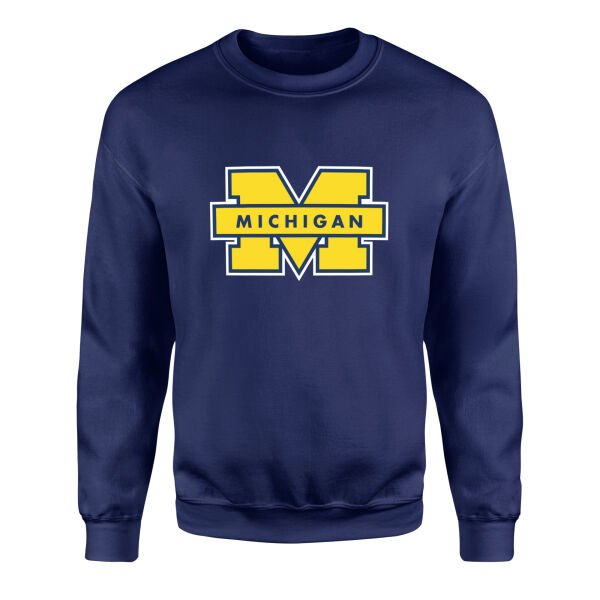Michigan Wolverines Sweatshirt M - İndigo Mavisi