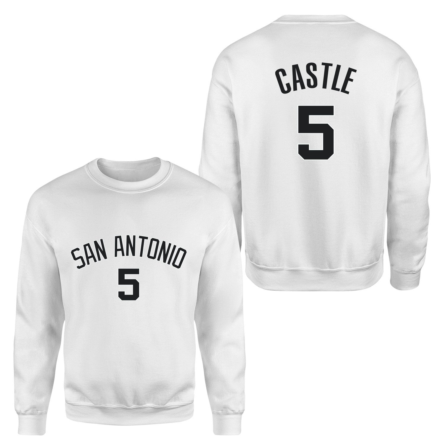 Stephon Castle San Antonio 5 Forma Sweatshirt XL - Beyaz